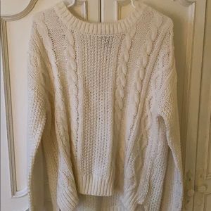 Cable knit sweater